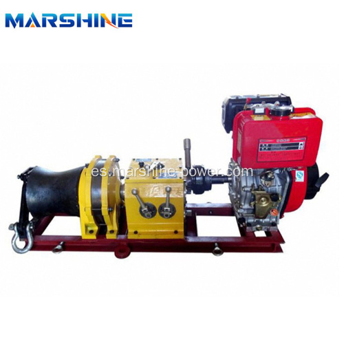 8ton Single Drum Gasoline Engine Winch alimentado por